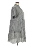 CeCe Checkered-gingham Gray Casual Dress Size 2X - photo 4