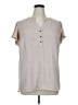 Como Vintage 100% Polyester Tan Short Sleeve Blouse Size 1X - photo 1