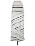 Express Stripes Silver Ivory Casual Skirt Size XS - photo 1