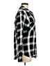 Sanctuary 100% Rayon Plaid Black Long Sleeve Button-Down Shirt Size M - photo 4