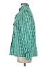 Unbranded 100% Polyester Checkered-gingham Green Long Sleeve Blouse Size M - photo 5