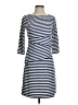 J. McLaughlin Stripes Blue Casual Dress Size S - photo 1