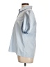 Unbranded 100% Polyester Blue Short Sleeve Blouse Size L (estimated) - photo 5