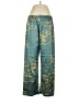 Unbranded 100% Polyester Tropical Teal Casual Pants Size M - photo 1