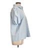 Unbranded 100% Polyester Blue Short Sleeve Blouse Size L (estimated) - photo 4