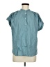 Universal Thread 100% Cotton Teal Short Sleeve Blouse Size M - photo 1