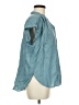 Universal Thread 100% Cotton Teal Short Sleeve Blouse Size M - photo 4