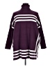 chic soul (chicsoul.com) Stripes Purple Poncho Size 1X - photo 1