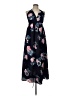 Simplee 100% Polyester Floral Blue Casual Dress Size L - photo 1