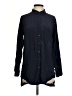 Athleta 100% Silk Black Long Sleeve Button-Down Shirt Size XS - photo 1