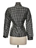 Ralph Lauren Black Label 100% Silk Houndstooth Black Gray Silk Blazer Size 6 - photo 2