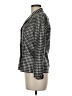 Ralph Lauren Black Label 100% Silk Houndstooth Black Gray Silk Blazer Size 6 - photo 5