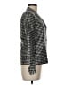 Ralph Lauren Black Label 100% Silk Houndstooth Black Gray Silk Blazer Size 6 - photo 4