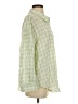 Zara Checkered-gingham Green Long Sleeve Blouse Size S - photo 4