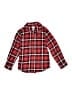 Cat & Jack 100% Cotton Plaid Red Long Sleeve Button-Down Shirt Size 8 - photo 1
