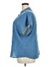 A.K.A Posh 100% Polyester Blue Short Sleeve Blouse Size 2X - photo 5