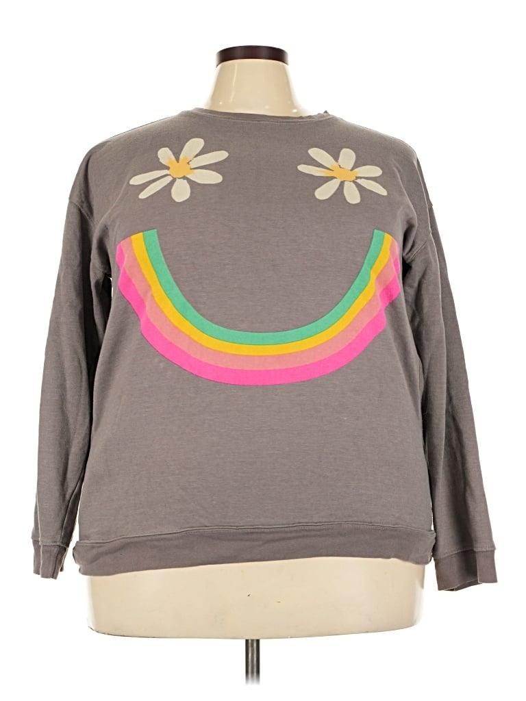Pre-owned Natural Life Sweatshirt In Gray