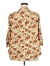 Torrid 100% Rayon Floral Ivory 3/4 Sleeve Blouse Size 2X Plus (2) - photo 2