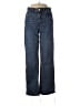 Zara Chevron-herringbone Blue Jeans Size 2 - photo 1