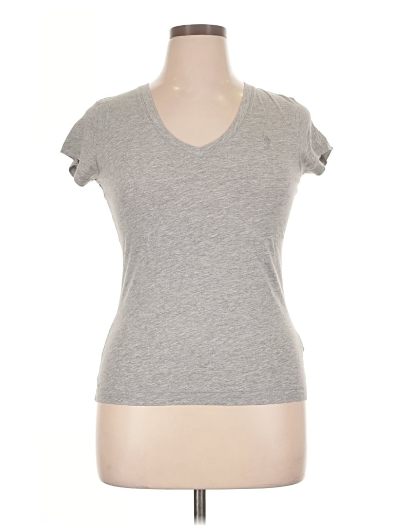 Pre-owned U.s. Polo Assn Short Sleeve T-shirt In Gray