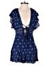 Free People 100% Viscose Stars Blue Romper Size XS - photo 1
