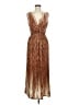 Assorted Brands 100% Polyester Brown Cocktail Dress Size M - photo 1