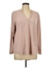 Absolutely Famous Tan Long Sleeve Blouse Size L - photo 1