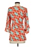 Escapada 100% Rayon Orange 3/4 Sleeve Blouse Size S - photo 2