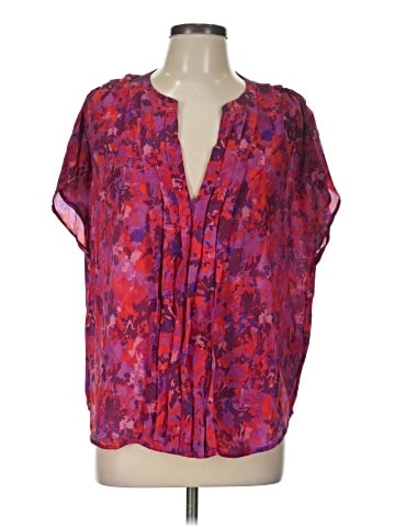 Joie Short Sleeve Silk Top (view 1)