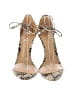 Schutz 100% Leather Animal Print Ivory Sandals Size 9 1/2 - photo 2