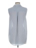 H&M Blue Sleeveless Button-Down Shirt Size 6 - photo 2