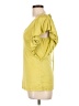 Marisa K 100% Silk Yellow Short Sleeve Top Size L - photo 5