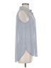H&M Blue Sleeveless Button-Down Shirt Size 6 - photo 4