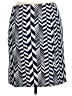 Cato Chevron-herringbone Blue Casual Skirt Size 14 - photo 2