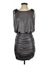 Xscape Metallic Gray Cocktail Dress Size 4 - photo 1