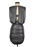 Xscape Metallic Gray Cocktail Dress Size 4 - photo 2
