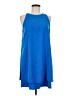 Lila Rose 100% Polyester Solid Blue Casual Dress Size 6 - photo 1
