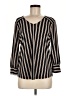 Adrianna Papell Black Long Sleeve Blouse Size M - photo 1