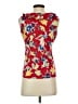 Chaps 100% Cotton Red Sleeveless Blouse Size S - photo 2
