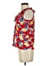 Chaps 100% Cotton Red Sleeveless Blouse Size S - photo 5