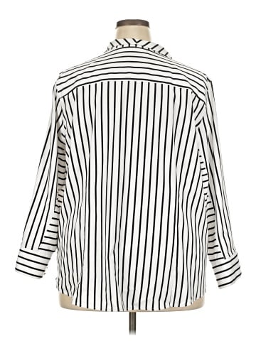 Foxcroft 3/4 Sleeve Button-Down Shirt (view 2)