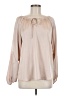 Love Stitch 100% Polyester Tan Long Sleeve Blouse Size M - photo 1