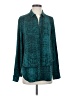 CALVIN KLEIN JEANS 100% Polyester Teal Long Sleeve Blouse Size S - photo 1