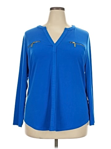 INC International Concepts Long Sleeve Blouse (view 1)