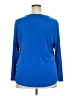 INC International Concepts Blue Long Sleeve Blouse Size 2X - photo 2