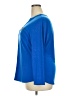 INC International Concepts Blue Long Sleeve Blouse Size 2X - photo 5