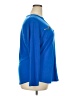 INC International Concepts Blue Long Sleeve Blouse Size 2X - photo 4