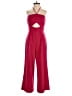 Intermix 100% Polyester Red Pink Jumpsuit Size 0 - photo 1