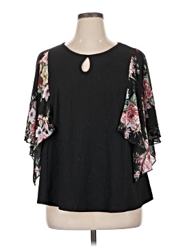 Shein Curve 3/4 Sleeve Blouse (view 1)