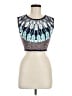 BCBGMAXAZRIA Teal Sleeveless Blouse Size M - photo 1